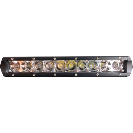 TIGER LIGHTS 10" Single Row LED Light Bar 12V, Flood/Spot Combo Off-Road Light; TL10SRC